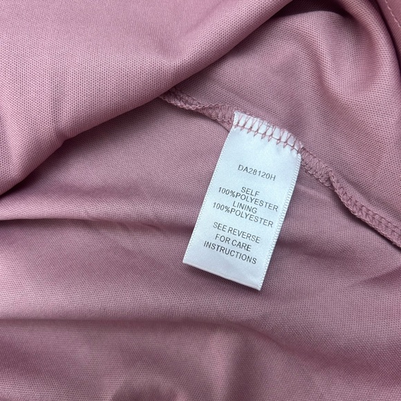 AAKAA Pink Floral Long Sleeve Mini Dress Size Medium - Picture 2 of 4